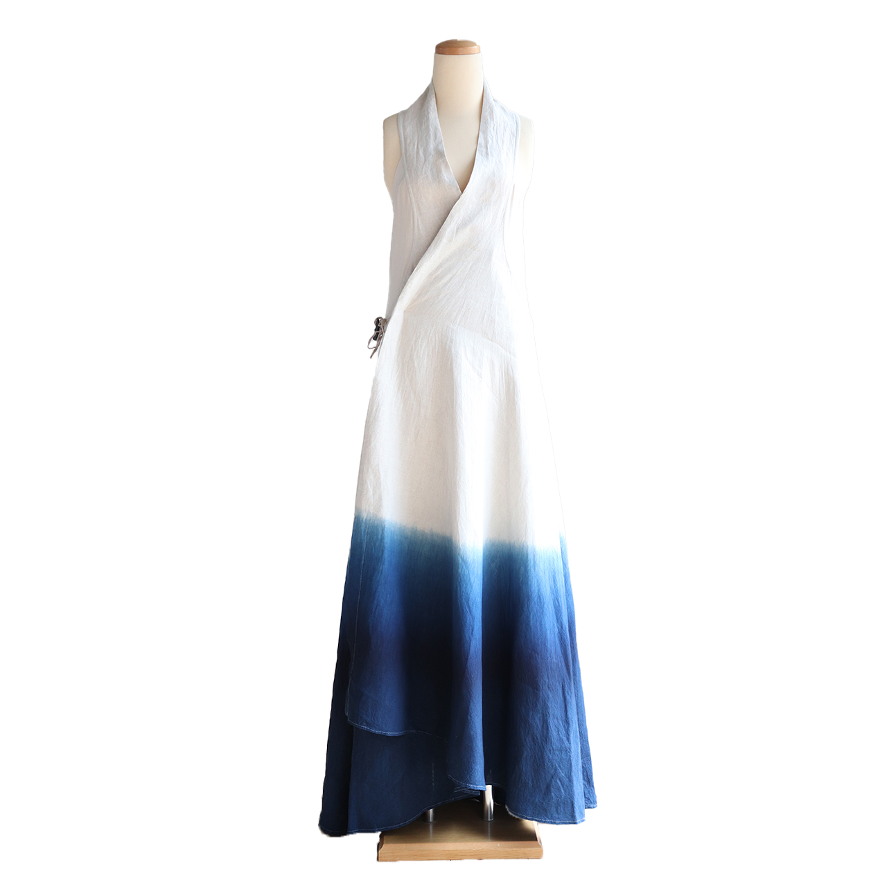 琉球藍染 ロングラップドレス | グラデーションを仕入れる | ECモール
