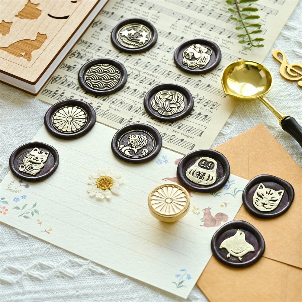 シーリングスタンプ　まとめ売り Sealing Stamp Head シーリングスタンプヘッド 福福シリーズを仕入れる