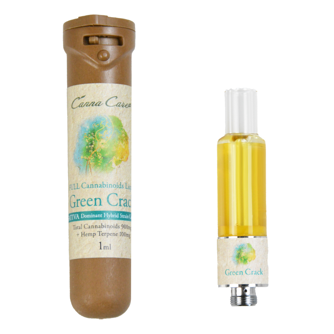 CRDHリキッド 1ml Green Crack Canna Care フルカンナビノイドリキッド【Green Crack/グリーン