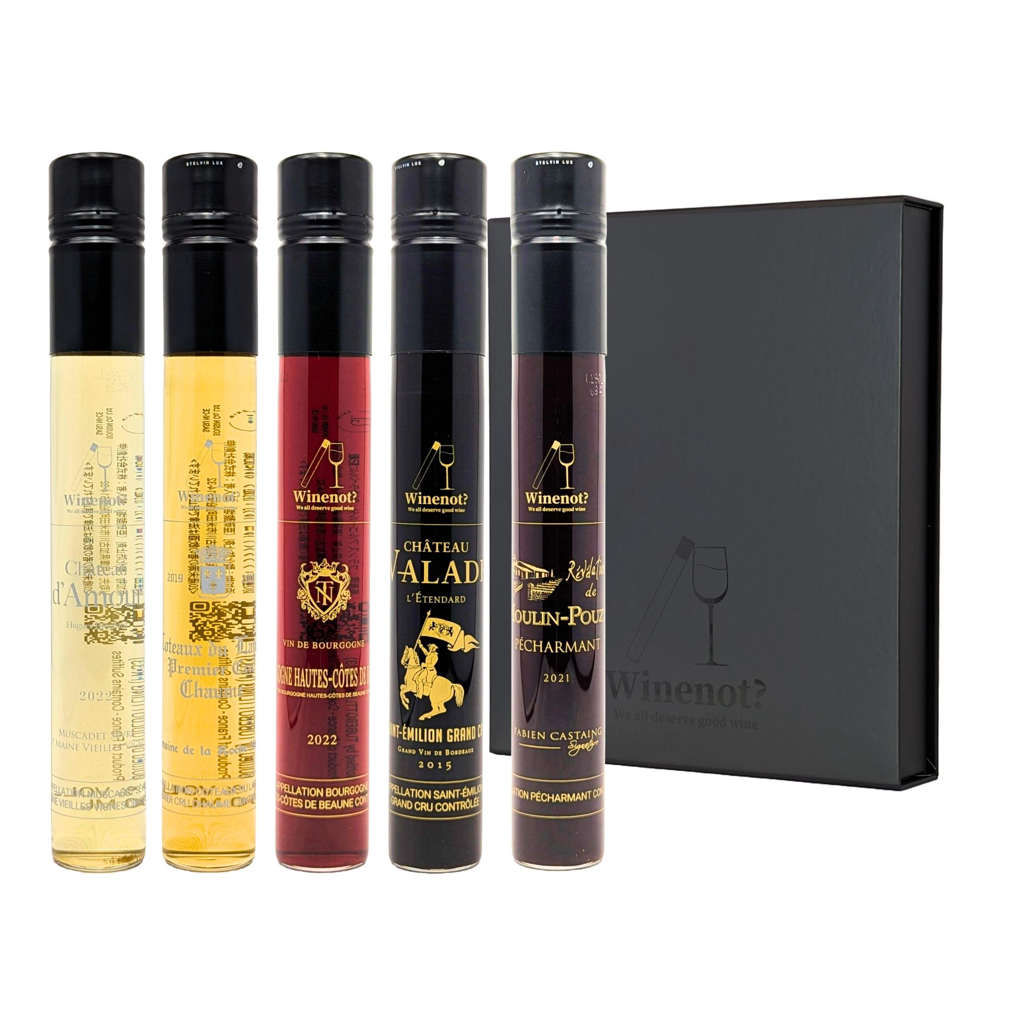 ワインギフトセット 赤3本＆白2本 (100ml×5本) 箱付き ジュネーズ