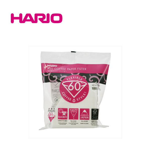 HARIO』V60ペーパーフィルター01 W 100枚袋入り VCF-01-100W+ HARIO (ハリオ）を仕入れる  ECモールに無い商品の仕入れならorosy（オロシー）